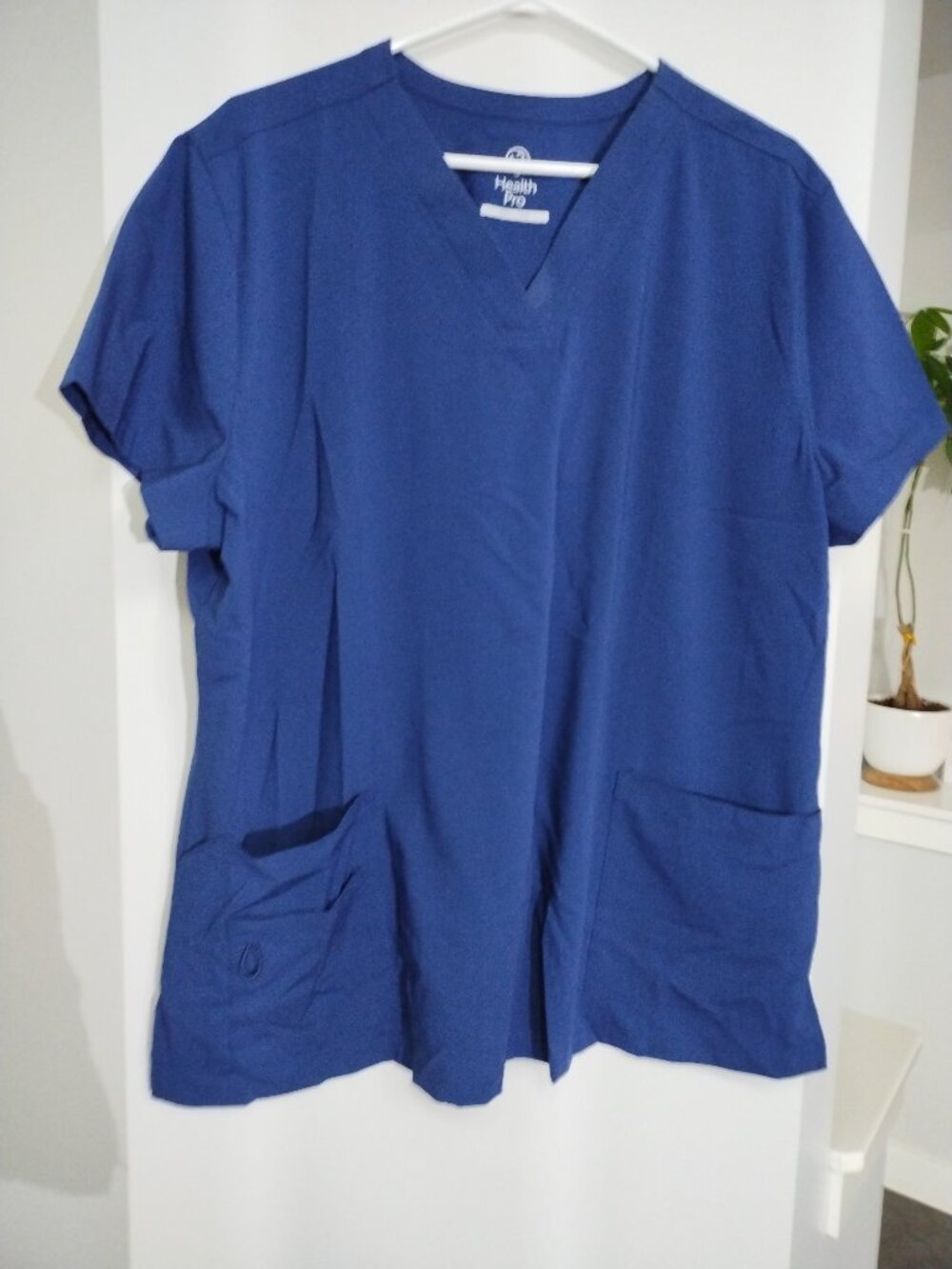 Health Pro scrub shirt in blue